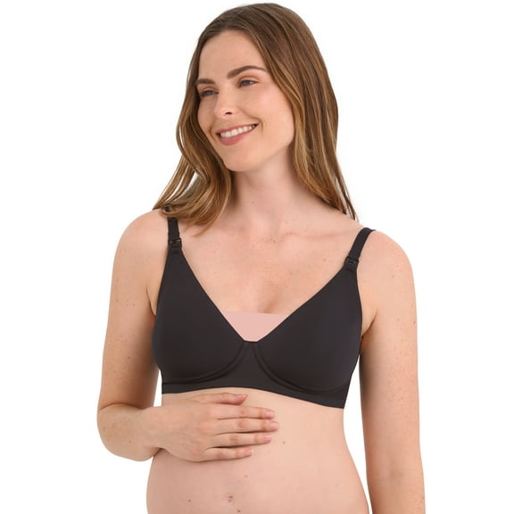Joyspun Women's Maternity Wireless Bonded Nursing Bra, Sizes S-XXXL