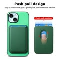thumbnail image 3 of Allytech 2 in 1 Detachable Wallet Case for iPhone 15, [Thin & Light] [Compatible with MagSafe] Luxury PU Leather Card Holder Soft Bumper Shockproof Anti-Scratch Magnetic Case, Green, 3 of 11