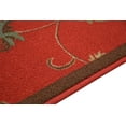 thumbnail image 4 of Custom Size Runner Rug Floral Red Design Customize Red Rug Runner 26 Inches Width By Choice Of Your Length, 4 of 9