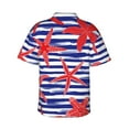 thumbnail image 3 of Disketp Hawaiian Shirts For Men,Sea Stars Print Mens Casual Short Sleeve Button Down Shirts Beach Shirt, 3 of 8