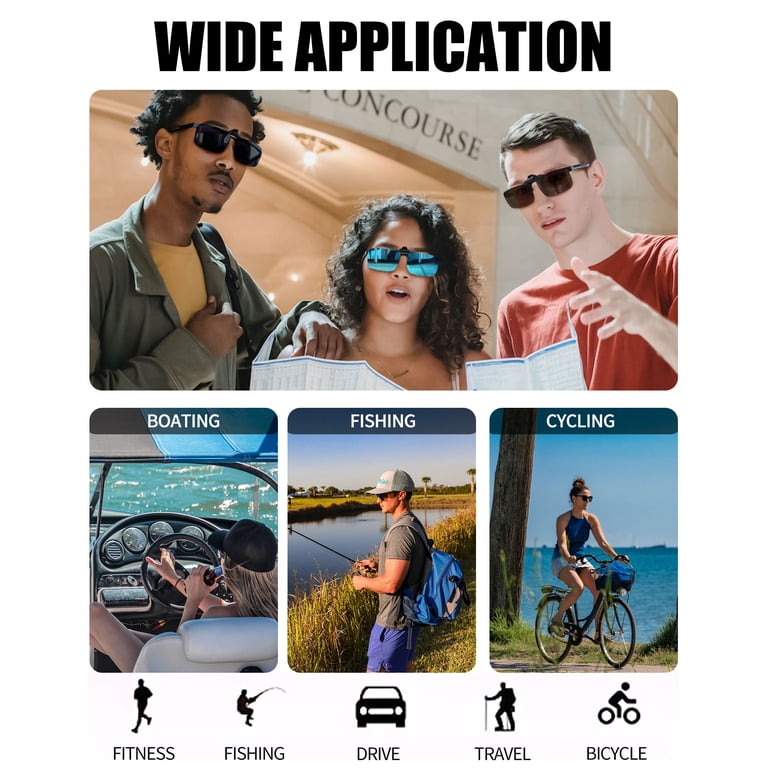 Joopin Polarized Flip-Up Clip-On Sunglasses, 2-Pair Pack photo 7