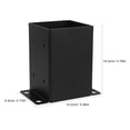 thumbnail image 2 of Raindrops post base Pavilion Post Base Bracket Kit Black Carbon Steel for Gazebos 1Set, 2 of 7