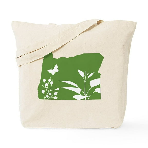 CafePress - Green Oregon Tote Bag - Unisex Canvas Tote Bag, Beige, 1-Piece