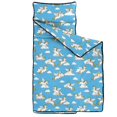 thumbnail image 2 of Unicorn and Cloud Blue Pattern Teens Toddler Nap Mat with Pillow, Sleeping Mat Bag for Preschool Daycare 51"x22", 2 of 6