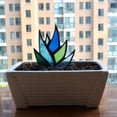 thumbnail image 1 of Atrapasol con Forma de Planta de Simulación, Atrapasol para Decoración del Hogar, Manualidades, Jardín, Patio, Decoración Al Aire Libre, Color Verde, 1 of 10