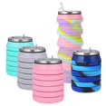 thumbnail image 2 of 26-27 Reusable BPA Free Silicone Foldable Sports Water Bottles, 2 of 5