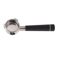 thumbnail image 1 of Portafiltro de café de acero inoxidable sin fondo, 54 mm, 3 asas, accesorios para cafeteras Breville Serie 8, color negro, 1 of 14