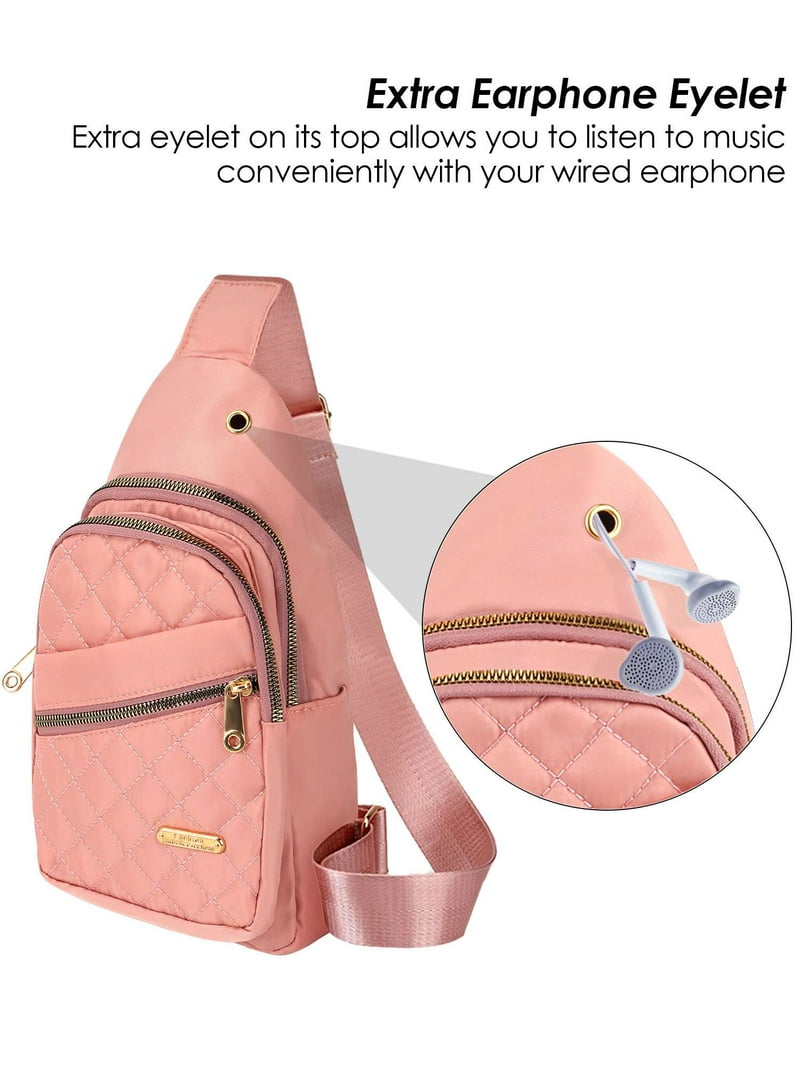 Small Sling Bag for Women Chest Daypack Crossbody Backpack for Travel YOLOKE Crossbody Small Sling Backpack for Women Men  main image 4
