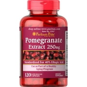 Pomegranate Extract 250 mg 120 Count by Puritan's Pride