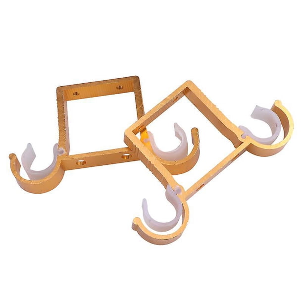 2 piezas soporte de cortina con gancho doble