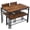 Rustic Brown, variant on Ktaxon 4 Pcs Dining Table Set, Dinner Table Set for 4 with 2 Chairs with Backrest and Bench with Storage Rack,Nesting Furniture Set for Dining Room and Restaurant Rustic Brown