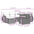 thumbnail image 2 of vidaXL Garden Sofa Set Grey, 2 of 10