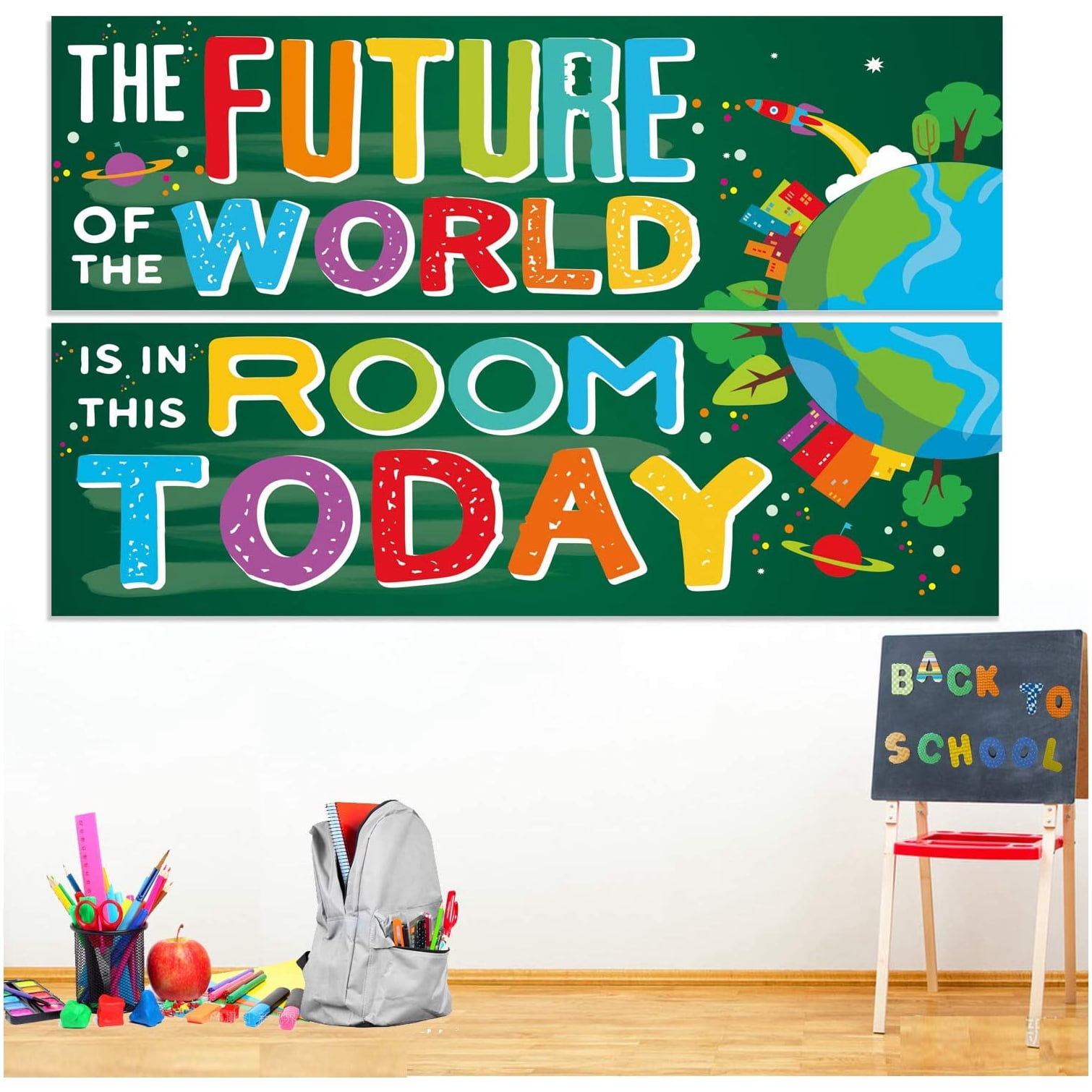 Inspirational Posters Sweetzer /& Orange Motivational Banners Growth Mindset Posters Quote Posters for School Classroom Decorations /“Belief Brain/” Set of 2 Double-Sided Motivational Posters