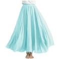 thumbnail image 3 of Horkkom Linen Skirts for Women High Waist Flowy Maxi Skirts Summer Causal Loose Long Skirts M, 3 of 7