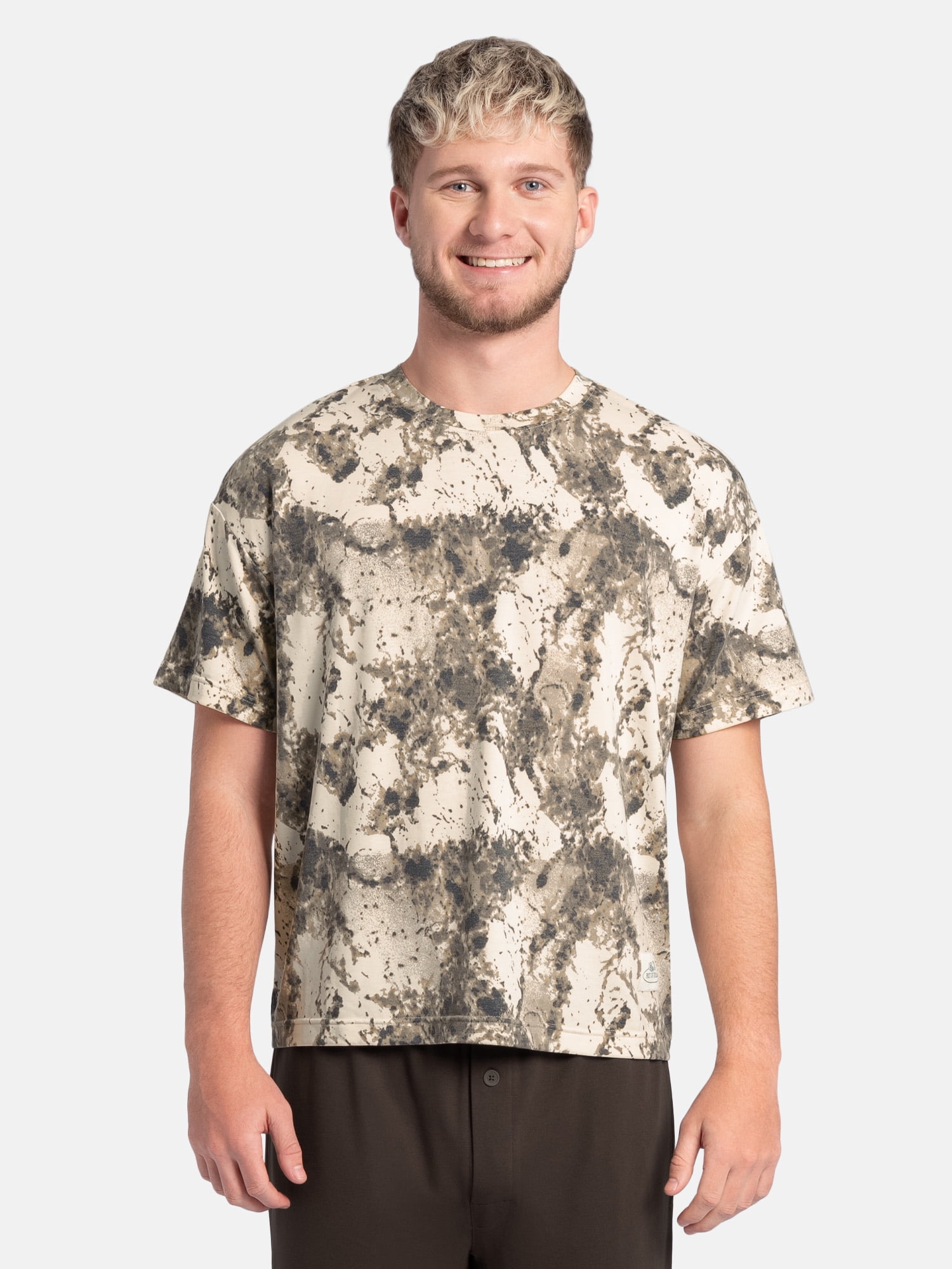 Fruit of the Loom Men’s Pajama Sleep French Terry T‑Shirt, S‑2XL
