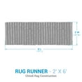 thumbnail image 4 of Park Designs Apricot & Stone Chindi Rug Runner 2' x 6', 4 of 5