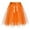 A01-Orange, variant on Godom Little Girl Solid Tutu Skirt 2T-10T Short Tulle Layered Flash Skirt Holiday Birthday Outfit,Red