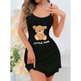 thumbnail image 3 of Falda corta con tirantes para mujer, ropa cómoda para el hogar, ocio, Sexy, se puede usar en el exterior, camisón estampado para niña 2024, 3 of 4