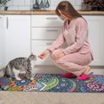 thumbnail image 3 of Multicolor Ethnic Paisley and Floral Pattern Kitchen Rugs Sets Of 2,Anti Fatigue Kitchen Mat Rugs Non Slip Washable,Decorative Kitchen Floor Mats for Kitchen,Sink,Laundry,17"x30"+17"x47", 3 of 7