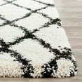 thumbnail image 4 of SAFAVIEH Belize Katriona Abstract Plush Shag Area Rug, Ivory/Charcoal, 4' x 6', 4 of 5