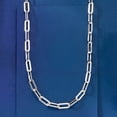 thumbnail image 6 of Ross-Simons Italian Polished Sterling Silver Paper Clip Link Necklace, Women's, Adult, 6 of 7