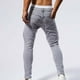 thumbnail image 4 of Pantalones vaqueros ajustados de pierna corta para hombre, de color liso, elásticos, con bolsillos de parche perforados, informales, a la moda, para enjuagar., 4 of 9