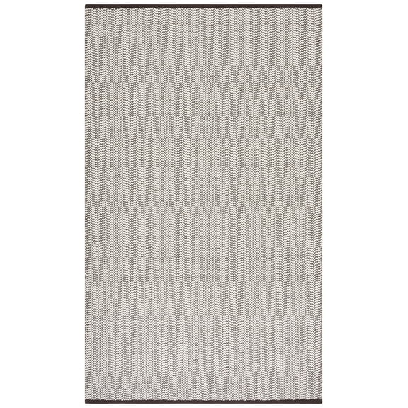 SAFAVIEH Vermont Zavia Chevron Area Rug, Brown/Ivory, 6' x 9'