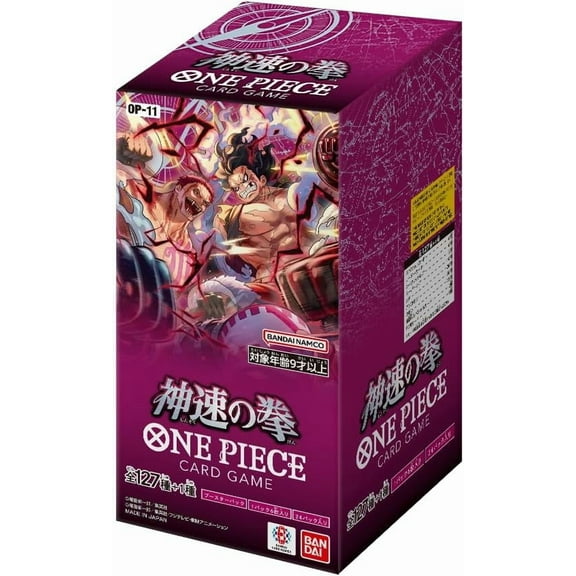BANDAI ONE PIECE Card Game, Fist of God Speed (OP-11) Booster Box (Japanese) - 24 Packs