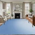 thumbnail image 2 of Light Blue Ombre 8x10 Area Rugs, Modern Rustic Aqua Gradient Non-Skid Rubber Backing Large Rectangle Rugs - Living Room Bedroom Home Office, Indoor Floor Mat Carpets Washable Rug, 2 of 9