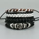 thumbnail image 3 of Pulsera De Cuentas Africanas, Pulsera De Cuero Trenzado De Imitación De Cuero De PU, 8 Piezas De Moda Para Citas Para Mujeres, 3 of 7