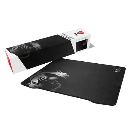 MSI Agility GD30 - Tapis de Souris de Jeu, Surface en Tissu de Soie pour Jeux, Bords Doux à Coutures, Base Antidérapante - 450 x 400 x 3 mm