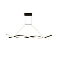 thumbnail image 3 of ChicHomey Wave Design LED Pendant Light with Remote,Adjustable Height, 3 Color Temp/Dimmable,47" Modern LED Pendant Lighting, Black, 3 of 10