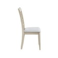 thumbnail image 4 of ACME Ferris Fabric Upholstered Side Chair in Beige & Antique White (Set of 2), 4 of 6