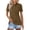 Brown #26, variant on Womens Collared Polo Shirts Cotton Wicking Casual Lapel Tops Lightweight Short Sleeve Solid Color Dressy Summer Button Down Shirt Fluorescent Green 2XL