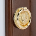 thumbnail image 5 of Utopia Alley 5pcs Medici Cabinet Ring Pull Knob - Decorative Cabinet Drop Pull Knobs for Cabinets and Drawers - Vintage Cabinet Hardware with Hand Finished Polished Gold - Pull Knobs 1 5/8", 5 of 7