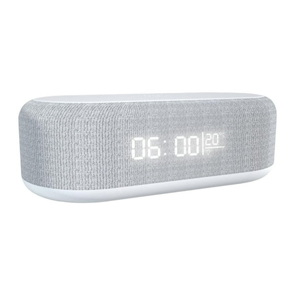 Reloj despertador digital con pantalla LED, regulable, multiusos, luz nocturna Blanco