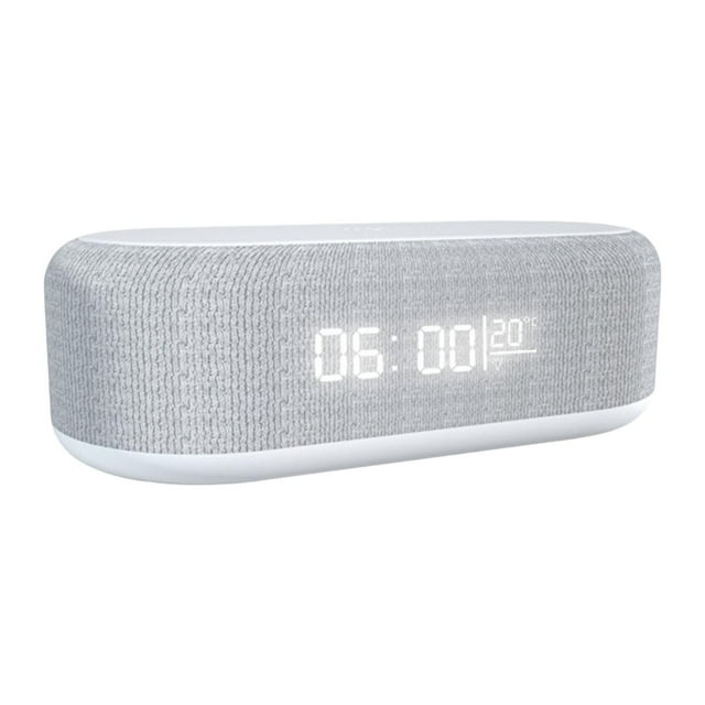 Reloj despertador digital con pantalla de temperatura, reloj electrónico de escritorio con pantalla LED para Blanco