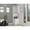 White, variant on Gray Wood Tone Corner Cabinet with 8 Bottle Spaces / Good for Dining Room Arrangement