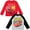 Red / grey heather, variant on Disney Pixar Toy Story Woody Buzz Lightyear Forky Toddler Boys 2 Pack Long Sleeve T-Shirts Toddler to Big Kid