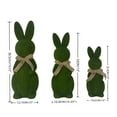 thumbnail image 3 of CQCYD Easter Bunny Decorations, 3Pcs Flocked Bunny Figurines Desktop Ornaments For Easter Party Spring Home Decor Indoor Outdoor Holiday Scene Decorations, 3 of 9