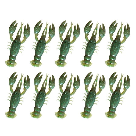 10Pcs/Pack 2.2g/5cm Soft Shrimp Lure Vivid PVC Plastic Strong Flexible Shrimp Bait for Saltwater
