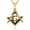 Gold, variant on Mens Cubic Zirconia Freemason Symbol Masonic Stainless Steel Pendant Necklace 22+2 inch Chain (Gold)