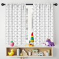 thumbnail image 5 of Blackout Kids Curtains,Black White Checkerboard Checkered Pattern Childrens Insulated Curtains Set Of 2,Bedroom Essentials,Toddler Room Decor 42"x54", 5 of 5