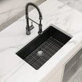 thumbnail image 4 of Logmey 30 x 19 Inch Undermount Quartz Composite Workstation Sink Single Bowl Depth 8 Inch Kitchen Sink Diamond Black Sink, 4 of 10