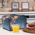 thumbnail image 6 of Daiia Gold And Blue Fireworks Pattern 4 slice Toaster Cover, Toaster Appliance Dust-proof Cover For Kitchen Small Appliance Dust Cover and Fingerprint Protection, 6 of 7