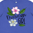 thumbnail image 4 of Inktastic Mississippi Girl Magnolia Flowers and Leaves Youth T-Shirt, 4 of 5