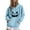 Blue, variant on Halloween Women's Hoodies Spooky Devil Expression Printed Hooded Sweatshirts Casual Loose Fleece Jacket 2025 Fall Halloween Costume Long Sleeve Sweaters Pullover with Pocket