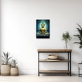 thumbnail image 3 of ZHONGYUTONG Zen Canvas Wall Art Buddha Painting with Lotus Flowers Pictures Prints Spa Artwork Office Decor for Spiritual Meditation Yoga Room Framed (12.00" x 18.00"), 3 of 6