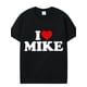 thumbnail image 1 of Camisetas gráficas - Camiseta de algodón de manga corta con la frase "I Love Mike" (corazón) - bóxers, 1 of 5