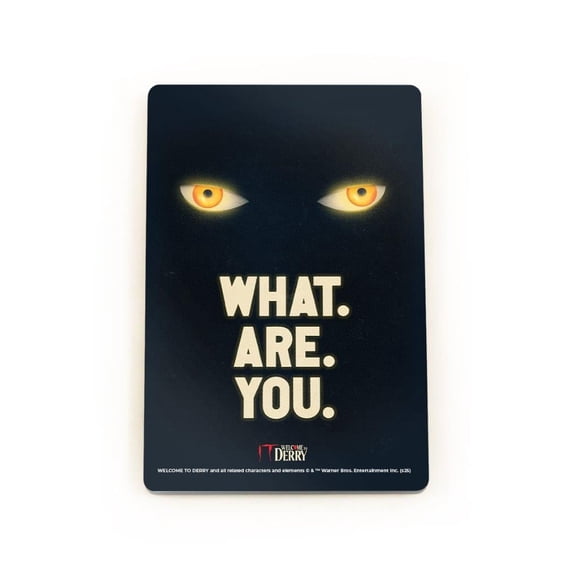 Welcome To Derry (Eyes in the Dark) Hardboard Rectangle Magnet HBDMV042